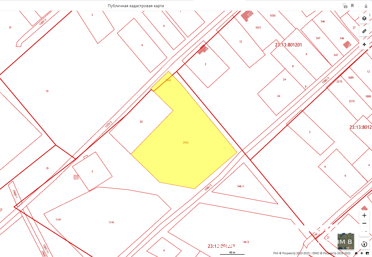 кадастровый номер по адресу краснодарский край