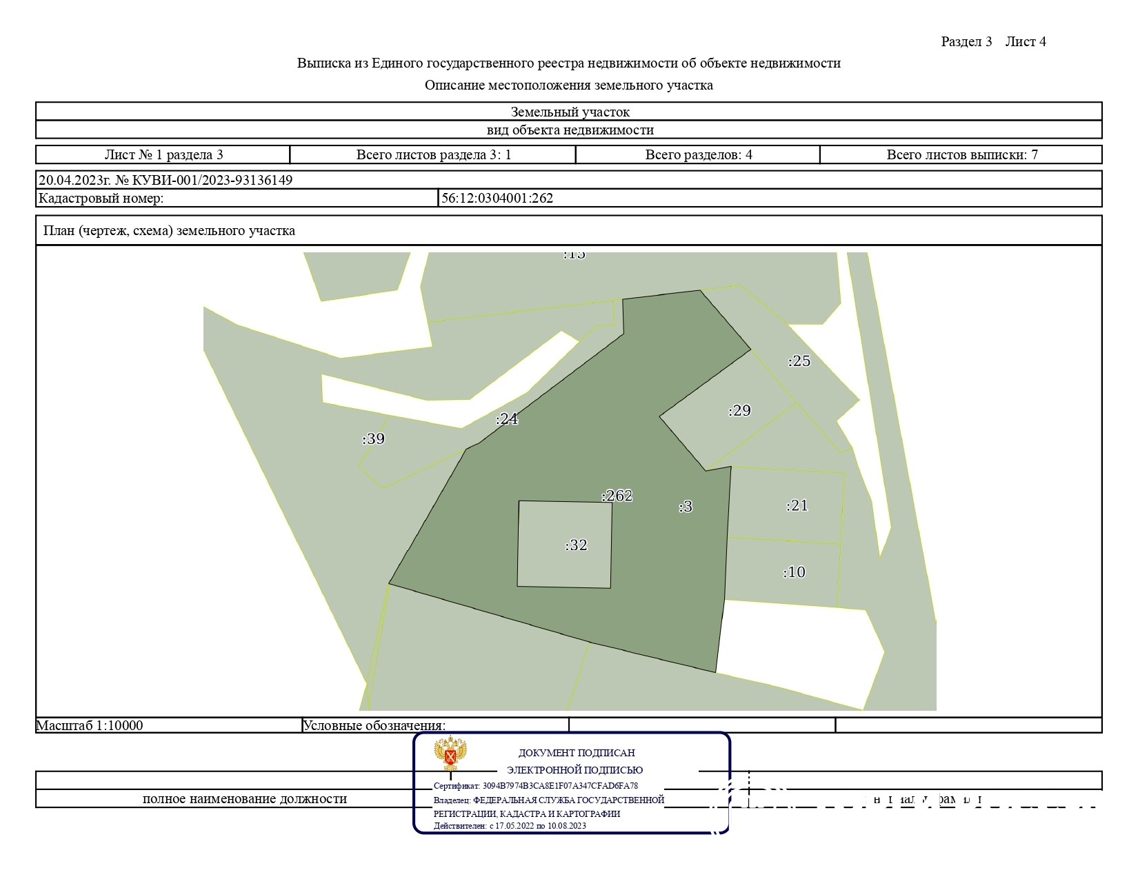 Кадастровый план муромского района